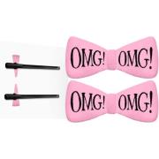 OMG! Double Dare Hair Up Bow Pin Light Pink