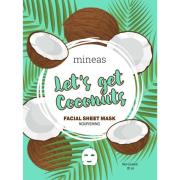 Mineas Facial Sheet Mask Nourishing Let'S Get Coconuts White