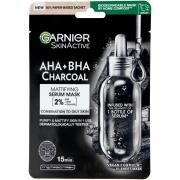 Garnier SkinActive Black Charcoal Tissue Mask Black Algae Pore Ti