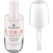 essence French Manicure Sheer Beauty Nail Polish 02 Rosé on Ice