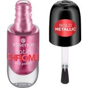 essence Satin Chrome Nail Polish 03 Meta Maroon