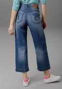 NU 20% KORTING: Aniston CASUAL 7/8 jeans in used-wassing