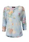 Aniston CASUAL Shirt met lange mouwen met maxi-bloemenprint en vogels