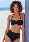 NU 20% KORTING: Lascana Bandeau-bikinitop Scallop met gelaserd schulpr...