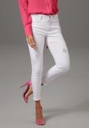 NU 20% KORTING: Aniston CASUAL Skinny fit jeans met vernietigde werkin...