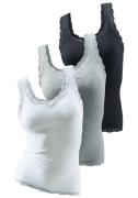 H.I.S Tanktop met kant (Set van 3)