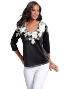 Lady Shirt met 3/4-mouwen Shirt (1-delig)