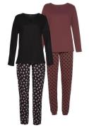 Vivance Dreams Pyjama met sterpatroon (4-delig, Set van 2)