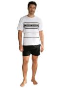 Bruno Banani Shortama met logoprint (2-delig, 1 stuk)