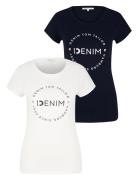 Tom Tailor Denim T-shirt (set, 2-delig, 2 stuks)