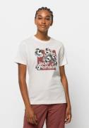 NU 20% KORTING: Jack Wolfskin T-shirt FLORELL BOX T W