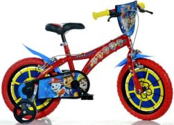 Dino Kinderfiets Paw Patrol 14 inch met zijwieltjes, drinkfles en klep