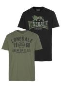 NU 20% KORTING: Lonsdale T-shirt BANGOR (2-delig, Set van 2)