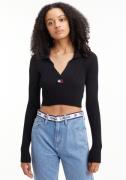 NU 20% KORTING: TOMMY JEANS Gebreide trui TJW BADGE RIB COLLAR SWEATER