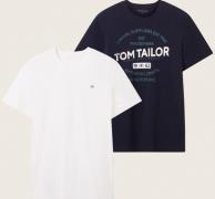 NU 20% KORTING: Tom Tailor T-shirt (set, 2-delig)
