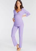 NU 20% KORTING: Lascana Zwangerschapspyjama in wikkel-look met een sti...