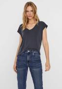 Vero Moda Shirt met V-hals VMFILLI SS V-NECK TEE GA NOOS in een materi...