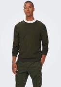 ONLY & SONS Trui met ronde hals ONSWYLER LIFE REG 14 LS CREW KNIT NOOS