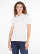 Tommy Hilfiger Poloshirt SLIM 5X2 RIB POLO met lange knoopsluiting