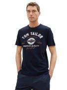 NU 20% KORTING: Tom Tailor T-shirt met grote logo-frontprint