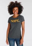 NU 20% KORTING: H.I.S T-shirt met statement-print voor