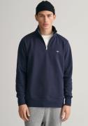 NU 20% KORTING: Gant Sweatshirt REG SHIELD HALF ZIP SWEAT met logobord...