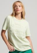 NU 20% KORTING: Superdry Shirt met ronde hals EMBOSSED VL T SHIRT