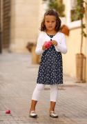 NU 20% KORTING: KIDSWORLD Bolero, jurk & legging met sterretjesprint (...
