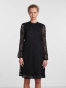 NU 20% KORTING: pieces Kanten jurk PCOLLINE LS LACE DRESS NOOS BC