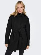 NU 20% KORTING: Only Korte jas ONLEMMA HOODED BELT COAT OTW