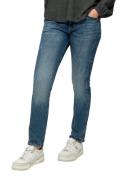 NU 20% KORTING: s.Oliver Stretch jeans met leren badge achter bij de b...