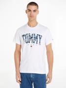 NU 20% KORTING: TOMMY JEANS T-shirt TJM REG CAMO COLLEGE TEE