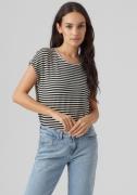 NU 20% KORTING: Vero Moda Shirt met ronde hals VMAVA PLAIN SS TOP STRI...