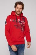 CAMP DAVID Hoodie met merk-applicaties