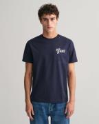 NU 25% KORTING: Gant T-shirt REG SMALL GRAPHIC SS T-SHIRT