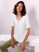 CREATION L PREMIUM Shirt met ronde hals Modal-shirt (1-delig)