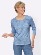 Casual Looks Shirt met 3/4-mouwen Gestreept shirt (1-delig)