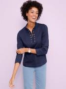 Classic Basics Shirt met staande kraag Shirt met lange mouwen (1-delig...