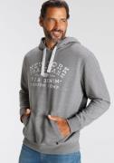 H.I.S Hoodie met gedessineerde tape bij de capuchon