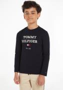 NU 25% KORTING: Tommy Hilfiger Shirt met lange mouwen TH LOGO TEE L/S
