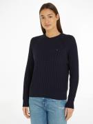 Tommy Hilfiger Trui met ronde hals CO CABLE C-NK SWEATER