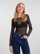 NU 20% KORTING: pieces Shirt met lange mouwen PCNINNI LS MESH TOP NOOS...