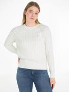 Tommy Hilfiger Trui met ronde hals CO CABLE C-NK SWEATER