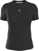 NU 20% KORTING: Calvin Klein Jeans Plus T-shirt PLUS WOVEN LABEL RIB R...