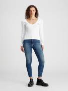 NU 20% KORTING: Calvin Klein Shirt met lange mouwen WOVEN LABEL V-NECK...