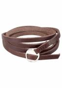 Firetti Leren armband In wikkel-look, coole metalen gesp (1-delig)