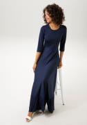 NU 25% KORTING: Aniston CASUAL Maxi-jurk Rok met volant van plissé