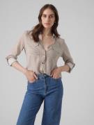 NU 20% KORTING: Vero Moda Overhemdblouse VMBUMPY L/S SHIRT NEW WVN GA ...