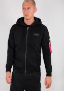 Alpha Industries Capuchonsweatvest Back Print Zip Hoody