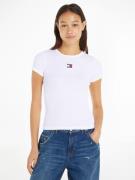 NU 20% KORTING: TOMMY JEANS Shirt met ronde hals TJW SLIM BADGE RIB TE...